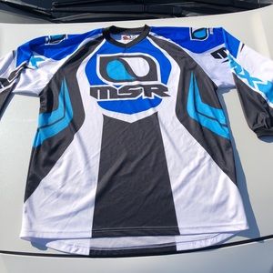 MSR MX Revolver Jersey White Black & Blue Mens XXL